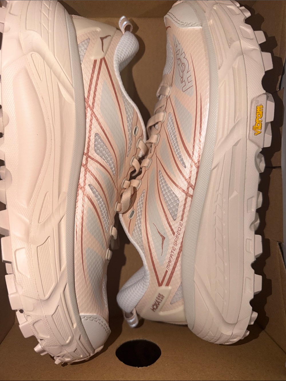 Hoka Women's Light Pink Trail Sneakers